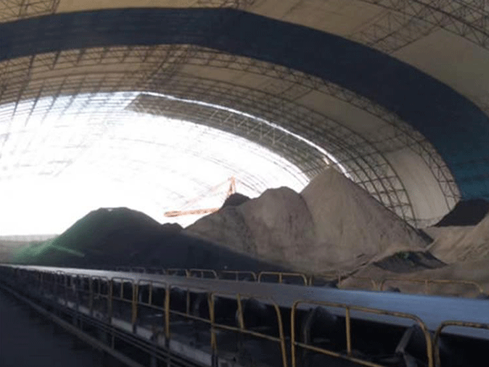 辉县煤棚料仓网架